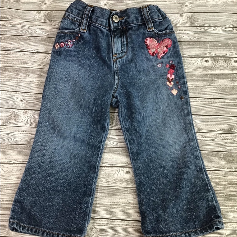 Gap baby girl 18-24 months faded style jeans